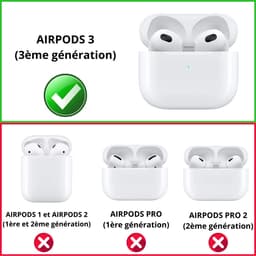 Hoesje geschikt voor Airpods 3 - Schokbestendig siliconen Case Silicone - Transparant — thumbnail 4