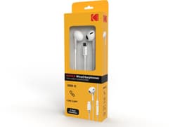 Kodak 210 USB-C Oortjes – Bedrade In-Ear Koptelefoon – Microfoon – USB-C aansluiting – Zwart — thumbnail 2