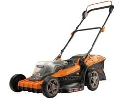 Dual Power Accu-grasmaaier POWDPG75610 - 40 V, 420 mm Ø grasmaaier, zonder accu en lader, met grasopvangbak en achteruitworp