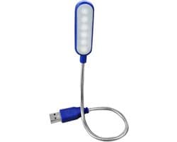 Laptop Lampje - LED Toetsenbord verlichting - USB - leeslampje - blauw