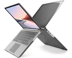 Laptophoes - Geschikt voor Microsoft Surface Laptop Go 1, 2 en 3 Hoes - Case - 12.4 inch - Model 1943 en 2013 - Zwart