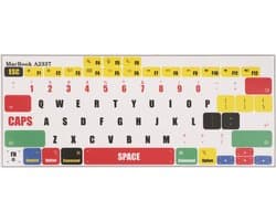 kwmobile QWERTY US Engels toetsenbord stickers geschikt voor Apple MacBook Air 13 M1 (A2337) keyboard stickers - Stickers laptop in meerkleurig