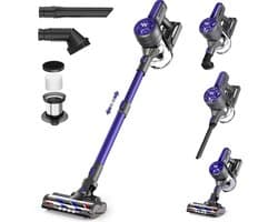 John Yarock Steelstofzuiger Draadloos - Zonder Zak - Op Accu - 4-in-1 - Op Batterij - 180W - Vacuum Cleaner - Draadloze stofzuiger