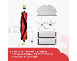 Replacements® Accessoireset geschikt voor Roborock S5, S5 Max, S6, S6 MaxV, S50, S55, S60, S65, E20, E25, E35 en E4 - 8-delig