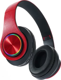 Pro Care Excellent Quality® Headset met Microfoon LED verlichting - Headset Draadloos - Bluetooth - Active Noise Reduction - SD card mogelijkheid - Kleur Rood Zwart — thumbnail 2