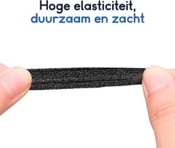 Ibley Zachte foam oortips 19mm - 10 stuks / 5 paar - universeel geschikt - Spons oordop kussens - voor oortjes - Zwart — thumbnail 3