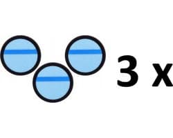 3 stuks: Wasbaar HEPA-luchtfilter vervanging voor PHILIPS PowerPro Aqua / Uno / Duo serie steelstofzuigers. Vervanging voor het originele filter CP9985/01 en Philips FC5007/01.