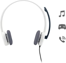 Logitech H150 - Stereo Headset - Noise Cancelling Microfoon - Wit — thumbnail 4