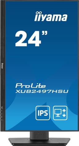 iiyama ProLite XUB2497HSU-B1 - 24 Inch - IPS - Full HD - USB-hub - In hoogte verstelbaar — thumbnail 8