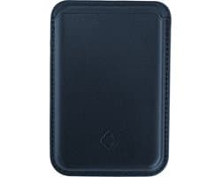 Coverzs wallet met pasjeshouder geschikt voor MagSafe Apple iPhone 12/13/14/15/16/Mini/Max/Pro/Pro Max/Plus - Kaarthouder - Pasjeshouder voor telefoons - PU leren portemonnee geschikt voor MagSafe (blauw)