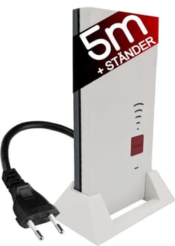 TronicXL repeater standaard met kabelverlenging 5m geschikt voor Fritz Repeater 2400 1160 1750e AVM Fritz! – W LAN Houder - stand (5 m Kabel + standaard) — thumbnail 2