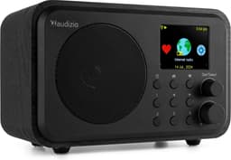 DAB radio - Audizio Vicenza - DAB / DAB+ en Internet radio met Bluetooth - WIFI - Accu - Zwart — thumbnail 1
