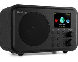 DAB radio - Audizio Vicenza - DAB / DAB+ en Internet radio met Bluetooth - WIFI - Accu - Zwart