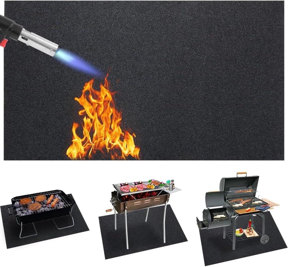 Vloermat voor BBQ | Hittebestendige Mat voor Grill en Barbecue Barbecue — afbeelding 1