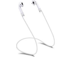 *** Anti Verlies Geschikt voor Apple AirPods - Anti-verlies - Aitpods strap - Koord van siliconen voor je Airpods - Wit - van Heble® ***