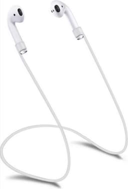 *** Anti Verlies Geschikt voor Apple AirPods - Anti-verlies - Aitpods strap - Koord van siliconen voor je Airpods - Wit - van Heble® *** — thumbnail 1