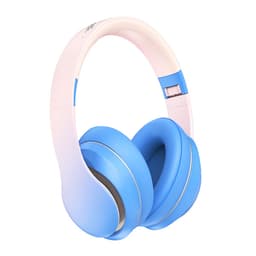 AngelTech Over Ear Kinderkoptelefoon – Hoofdtelefoon kinderen - Volume Begrensd – Draadloos – 20 Uur Speeltijd- Kinder Koptelefoon – Inclusief Audiodraad - Met Microfoon – Noise Cancelling – Blauw of Roze — thumbnail 1