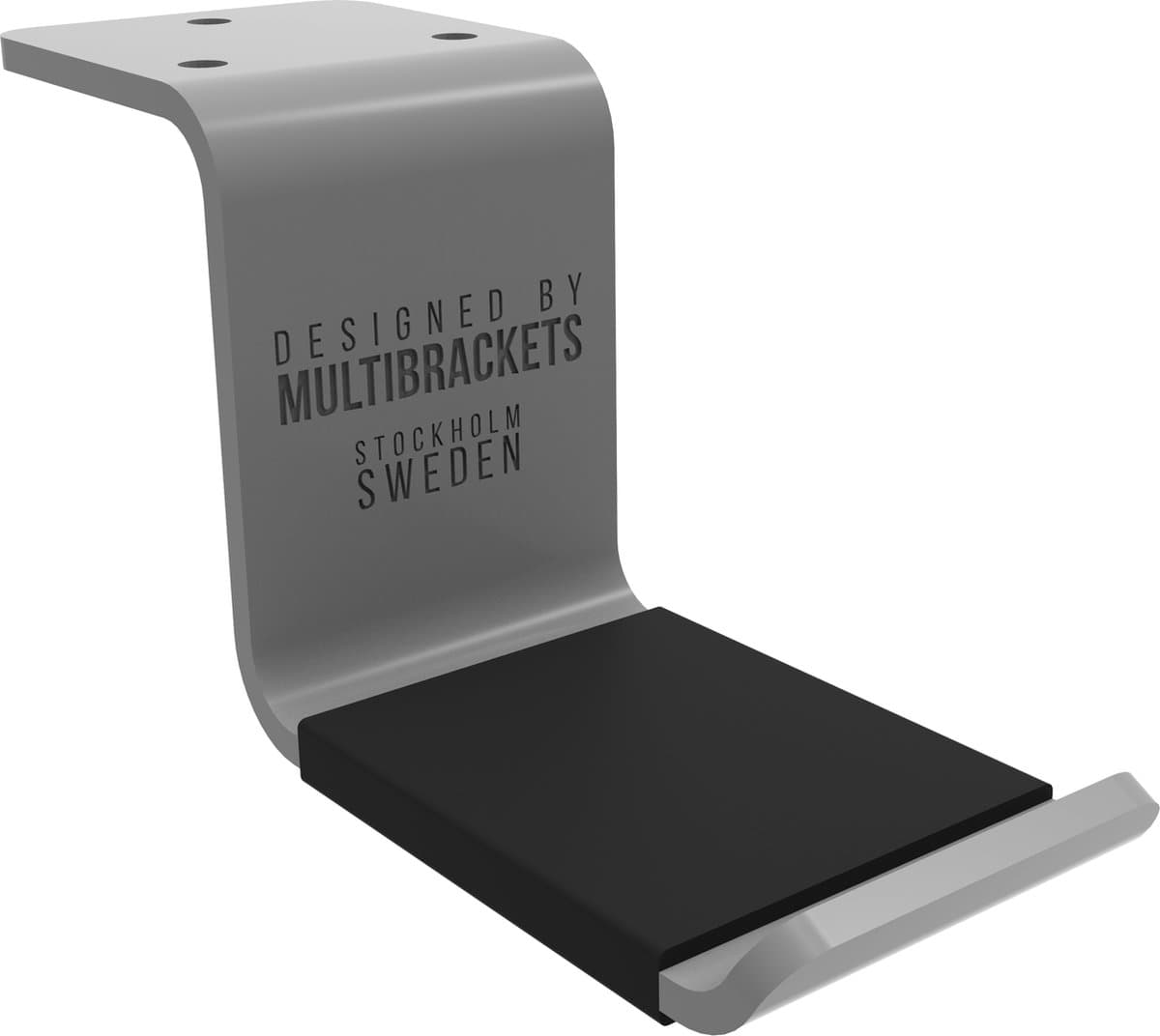 Multibrackets - Bureauhouder voor hoofdtelefoon - Koptelefoon ophangbeugel - zilver — afbeelding 1