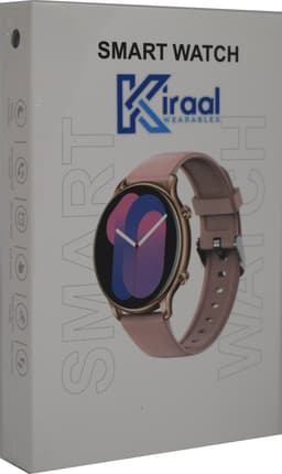 Kiraal Fit 4 - Smartwatch dames - Smartwatch Heren - Stappenteller - Full Screen - Fitness Tracker - Activity Tracker - Smartwatch Android & IOS - Grijs — thumbnail 4