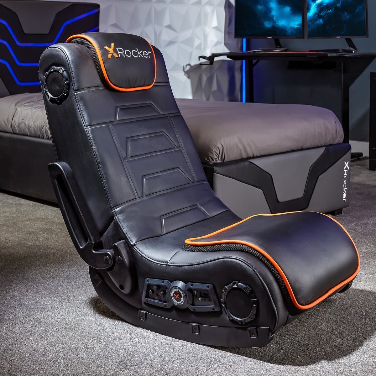 Gamestoel - Sentinel - 4.1 audio - 4 speakers - subwoofer - trilfunctie (X Rocker) — afbeelding 1