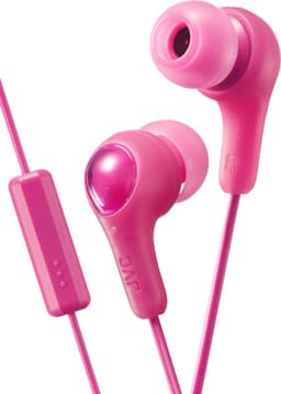 JVC HA-FX7-M "Gumy Plus" oordopjes met afstandsbediening en microfoon - Roze — thumbnail 1