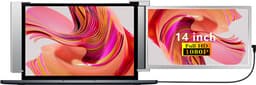 Lipa S14 14 inch portable monitor - Ook voor Windows en MacOS - Extra beeldscherm laptop - Draagbaar scherm - Computerscherm - Beeldscherm - Plug & Play - HDR- Freesync - Usb c en HDMI - Laptop: 14" - 17" - Dual Speakers - Met beschermhoes — thumbnail 1