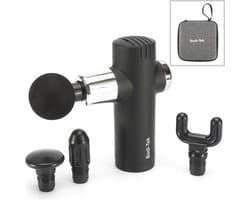 Bodi-tek BT-MACO - Mini massage gun - 4 verwisselbare massagekoppen- 4 niveau's - USB oplaadbaar - incl draagtas