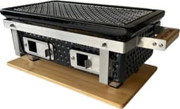 WOLFF BBQ |Shichirin grill |Keramische tafel barbecue |Rechthoek model met 2x lucht inlaad |Buitenhuis gebruik — thumbnail 4
