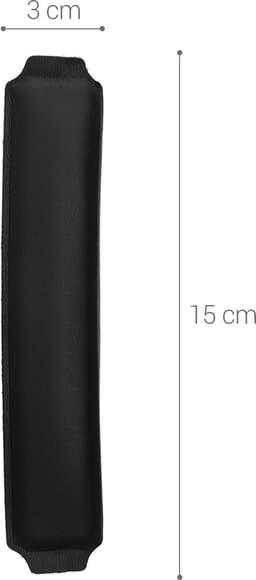 kwmobile cover voor koptelefoon hoofdband - geschikt voor Sennheiser HD 4.50BTNC / HD4.40BT / HD4.30 / HD 350BT - Koptelefoon band hoes van neopreen - In zwart — thumbnail 3