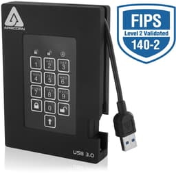 Apricorn Padlock Fortress - FIPS validated, 2TB USB 3.0 — thumbnail 1