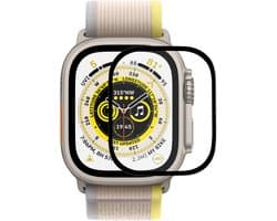 By Qubix - Screen protector Ultra Apple Watch - Full cover - Geschikt voor Apple watch 49mm