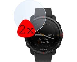 Screenprotector - 2 Stuks Geschikt voor Polar Grit X Pro - Extra Sterk - Tempered Glass - Gehard Glas - Beschermglas Screen Cover - Bescherm Protector voor Smartwatch