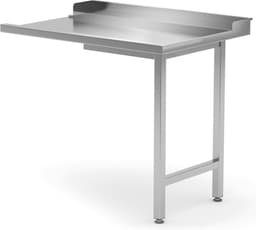 HENDI Uitlooptafel vaatwassers – rechterzijde – roestvast staal – verstelbare poten – 1000x700x850 mm — thumbnail 2