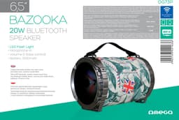 Platinet BAZOOKA Bluetooth V2.1 Luidspreker - 20W - Draadloos - Karaoke functie - Draagbare speaker - Zwart - Werkt op 3000mAh batterij — thumbnail 2