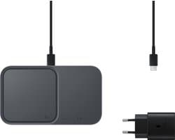 Samsung Wireless Charger Duo - met travel adapter - Zwart