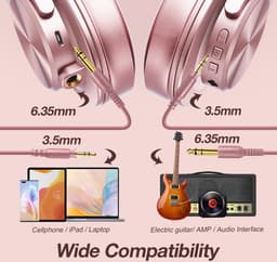 OneOdio Fusion A70 Roségoud – Draadloze Over-Ear Koptelefoon – DJ & Studio – Hi-Res Audio — thumbnail 10