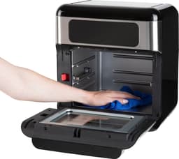 Inventum GF1200HLD Airfryer Oven XXL - 12L - 8 programma's - 80-200 °C - Tot 6 personen - Zwart/RVS — thumbnail 8