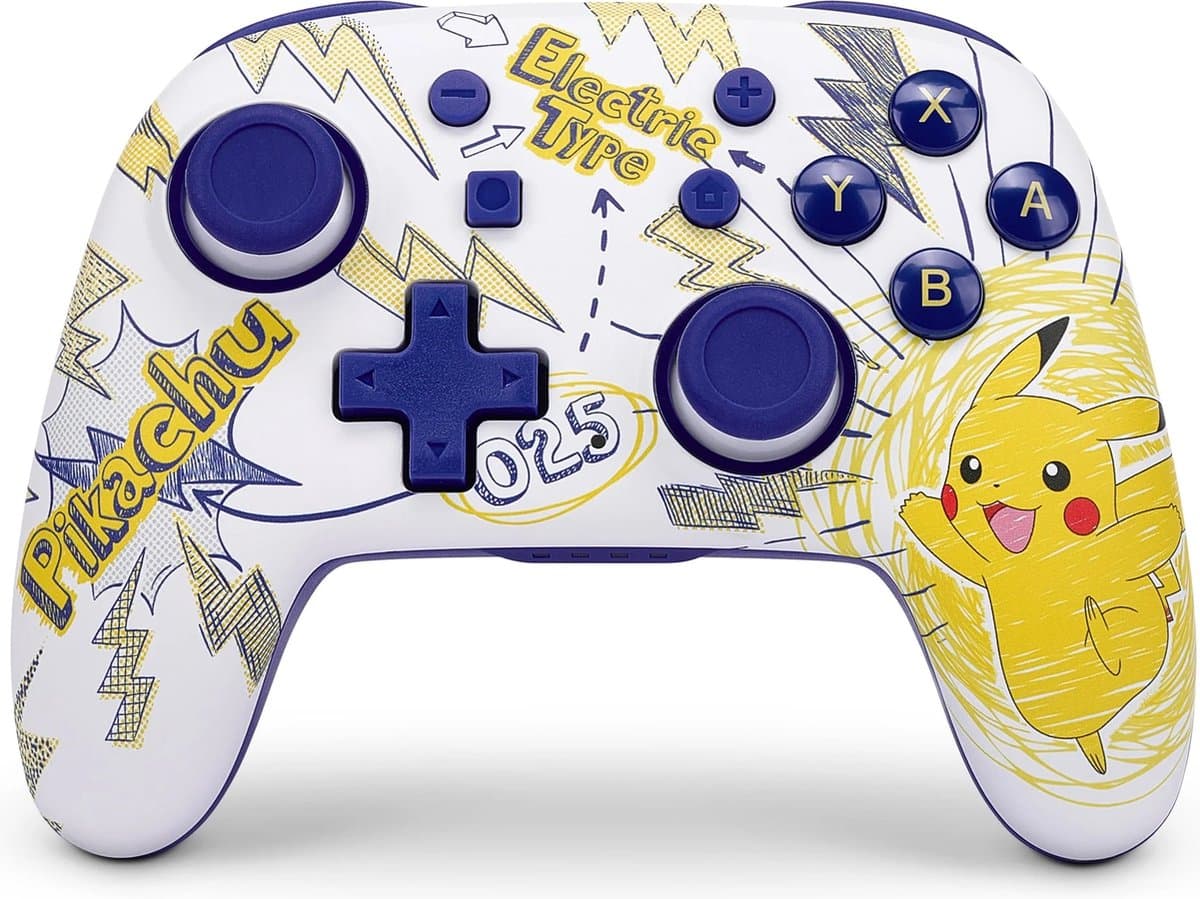 PowerA Nano verbeterde draadloze controller voor Nintendo Switch - Pokémon: Pikachu School Days — afbeelding 1