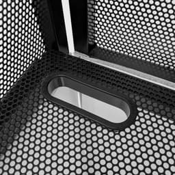 DJ Booth Meubel - 105 x 57 x 113.5 cm - Opvouwbaar Draagtas - Stretch Panelen Zwart/Wit — thumbnail 3