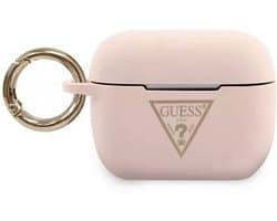Guess Silicone Triangle Case voor Apple Airpods Pro 1 (1e generatie) - Roze