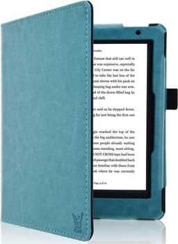 Hoes geschikt voor Kobo Aura Edition 2 - Book Case Premium Sleep Cover Kunstleer Hoesje met Auto/Wake Functie - Blauw — thumbnail 1