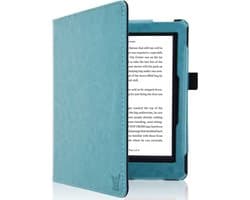 Hoes geschikt voor Kobo Aura Edition 1 - Book Case Premium Sleep Cover Kunstleer Hoesje met Auto/Wake Functie - Blauw