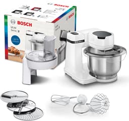 Bosch MUM Serie 2 - MUMS2EW01 - Keukenmachine - 700W - 3,8L - 3 Snijschijven - Wit — thumbnail 4