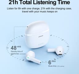 Joyroom - JR-TL11 White - Hoofdtelefoon — thumbnail 2