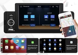 CarPlay en Android auto 1din 5inch autoradio — thumbnail 3