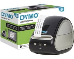 DYMO LabelWriter 550 Labelprinter | Labelmaker met direct thermisch printen | Automatische labelherkenning | Drukt adreslabels, verzendlabels, barcodelabels af en meer | Tweepolige EU-stekker