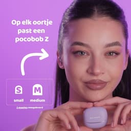 pocobob® Z draadloze oortjes - Black Deep Grey - bluetooth oordopjes - kleine oordopjes - in ear oortjes - met microfoon - ook voor slapen - Met pocobob APP voor je smartphone — thumbnail 3