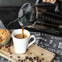 Klausberg Piston Brewer 1L - Grafietkleurige Koffie- en Theebrouwer - Piston French Press - Koffiemaker - Cafetière - Glas — thumbnail 5