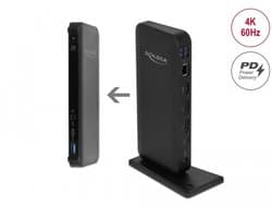 Delock USB Type-C™ DP 1.4 Docking Station 4K - HDMI / DP 1.4 / USB 3.2 / LAN / PD 3.0