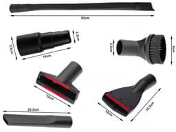 6-delige stofzuiger accessoire set met koppelstuk - Hulpstukken stofzuigers — thumbnail 2